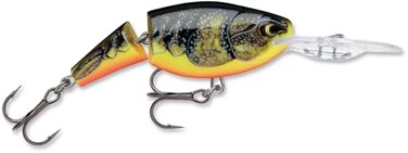 Rapala Jointed Shad Rap Crankbait, 2", Fire Crawdad