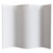 Red Lantern 6 ft. Tall Bamboo Wave Screen - Rustic White