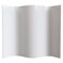 Red Lantern 6 ft. Tall Bamboo Wave Screen - Rustic White