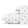 Eddie Bauer - Twin Sheet Set with Fitted SheetPillowcase, 100% Cotton Percale Bedding, CrispCool, Deep Pocket, Dorm Room Essentials, Eddies Oar White