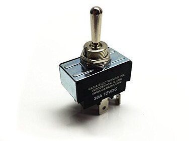 GAMA Electronics 30 Amp Toggle Switch 3 Position Polarity Reversing DC Motor Control- Momentary