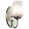 Kichler Aubrey 10.75" 1-Light Wall Sconce Light, Brushed Nickel