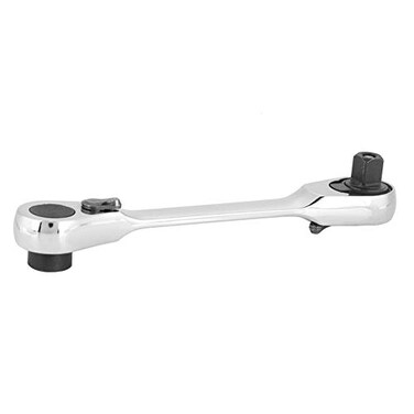 Keenso 1/4 Inch Wrench, Rust Resistant, Rubber Grip, Chrome Plated