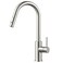 FORIOUS Kitchen Faucet with Pull Down Sprayer, Brushed Nickel High Arc