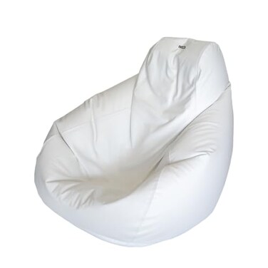 E-SeaRider Teardrop Marine Beanbag ,White/White, Medium