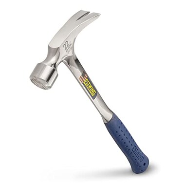 ESTWING Framing Hammer, 22oz Long Handle Straight Rip, Milled Face, E3-22SM