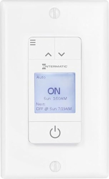 Intermatic ST700W Ascend 7-Day in-Wall Programmable Timer, White