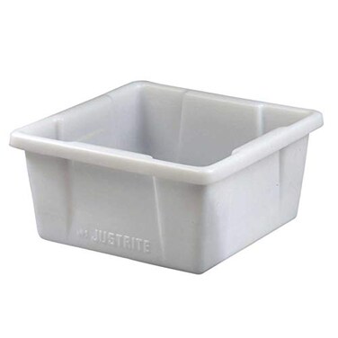 Justrite 84003 Polyethylene HPLC Can Spill Basin, 5 Gallon Capacity