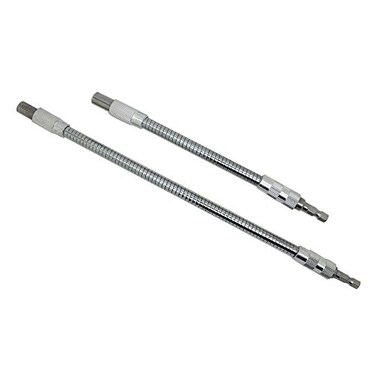 AUTOTOOLHOME 2PC Flexible Drill Bit Extension for Tight Spaces 360° Access