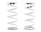 Traxxas Spring, Shock, White GTR Long .767, Black Rate, Pair. 7444