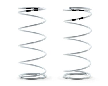 Traxxas Spring, Shock, White GTR Long .767, Black Rate, Pair. 7444