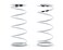 Traxxas Spring, Shock, White GTR Long .767, Black Rate, Pair. 7444