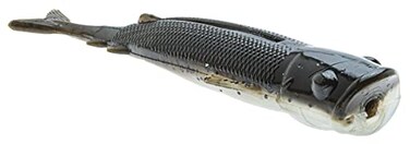 Z-Man POPSHAD5-281PK3 Elaztech Pop Shadz Soft Plastic Surface Popper 5", Mud Minnow, Floating, 3/Pack