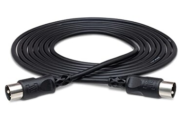 Hosa MID-305BK MIDI Cable - 5 Feet Black