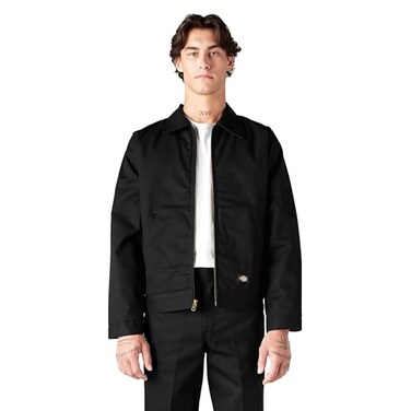 Dickies Mens Lined Eisenhower Jacket, Black, Large