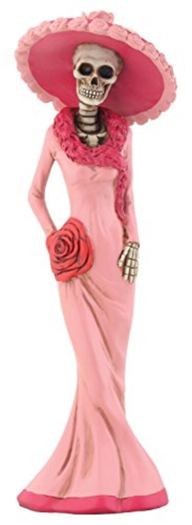 Pacific Giftware Day of The Dead Dod Pink Lady Figurine