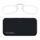 ThinOptics Pod Reading Glasses - Slim Armless Pocket Readers - Black, Clear 2.0x