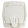 RV Designer B140 - Flat-Sided Basic Electrical Cable Hatch, Polar White