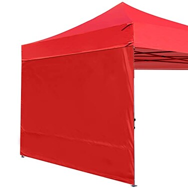 ABCCANOPY Instant Canopy SunWall 10x10 FT No Frame or Top, Red