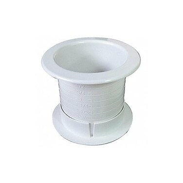FastCap Fast Cap, DUALLY 2.5 SINGLE WH, Dual Sided Grommet, Wht, 2.5In