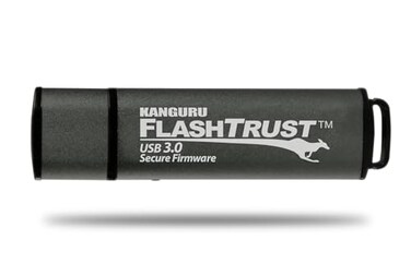Kanguru Flash Trust&ldquo; 32GB Secure Firmware Flash Drive&ldquo; Write Protect Switch&ldquo; SuperSpeed USB 3.0