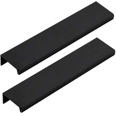 LC LICTOP 5.9 Inch Finger Pull 2Pcs, 5 Inch Hole Centers, Aluminum Alloy, Black