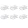 Sterilite Large 2 Piece Sink Set, Dish Drainer/Drainboard, White, 6 Pack