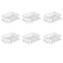 Sterilite Large 2 Piece Sink Set, Dish Drainer/Drainboard, White, 6 Pack