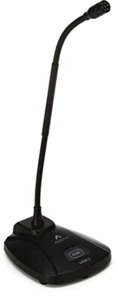 Audix USB12 Plug and Play USB Zoom Microphone for Mac/PC with 12-inch Gooseneck Mic - Black