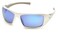 Pyramex GoliathSafety Eyewear White Frame Ice Blue Mirror Lens