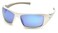 Pyramex GoliathSafety Eyewear White Frame Ice Blue Mirror Lens
