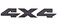 Aimoll RAM 4X4 Emblems Nameplate 3D Decals Stickers Replacement for RAM 1500 2500 3500 ,Matte Black