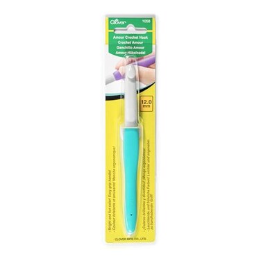 Clover Needlecraft 6550 Amour Crochet Hook, 12 mm