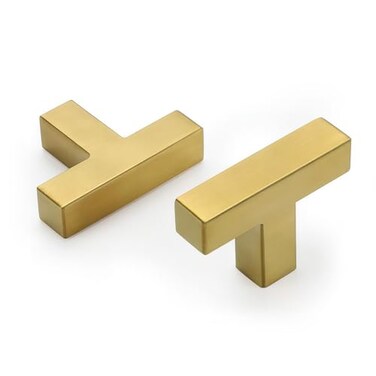 Goldenwarm 10 Pack Cabinet Knobs Gold Drawer Knobs