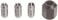 RotoZip CN1 Replacement Collet and Nut Kit,Silver