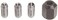 RotoZip CN1 Replacement Collet and Nut Kit,Silver