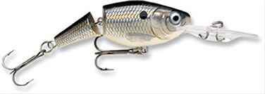 Rapala Jointed Shad Rap Crankbait, 2", Silver Shad