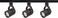 Nuvo Lighting TK349 Three Light Track Kit, Black