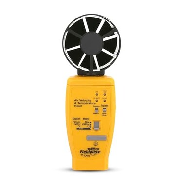 Fieldpiece AAV3 Air Velocity and Temperature Accessory Head for HVAC Testing - Airflow Measurement, CFM Estimation, Anemometer Head with Real-TimeAverage Readings