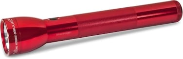 MagLite ML300L 3-Cell D Flashlight“ High Lumens LED Flashlight with Adjustable Focus for Precise Beam, HighLow Modes, Long Battery Life, Water-Resistant for Emergency, Outdoor, and Camping“ Red