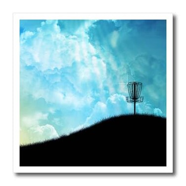 3dRose Basket On A Hill 8x8 Iron on Heat Transfer for White Material