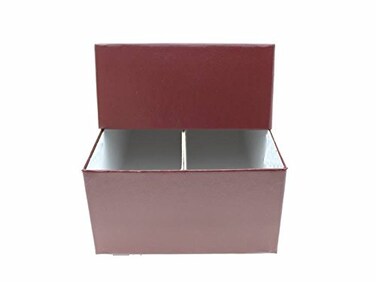 Guardhouse Double Row Display Slab Box 12 x 5 3/4 x 3 Maroon by