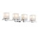 Kichler Tully 4-Light Bathroom Vanity Light, Chrome