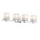 Kichler Tully 4-Light Bathroom Vanity Light, Chrome