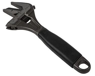 Bahco 9031-P Black Adjustable Wrench, 218mm Length