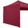 ABCCANOPY Instant Canopy SunWall 10x10 FT No Frame or Top, Burdy