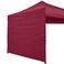 ABCCANOPY Instant Canopy SunWall 10x10 FT No Frame or Top, Burdy