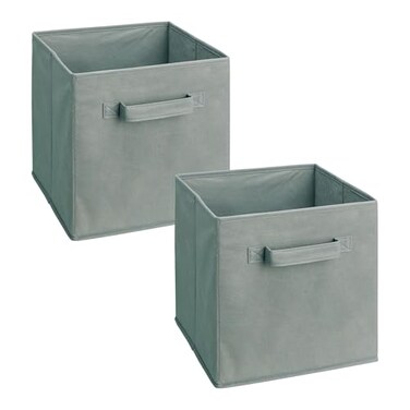 ClosetMaid 18657 Cubeicals Fabric Drawer, Gray, 2-Pack