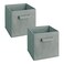 ClosetMaid 18657 Cubeicals Fabric Drawer, Gray, 2-Pack