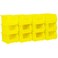 Akro-Mils 30237 AkroBins Plastic Storage Bins, 9"x6"x5", Yellow, 12-Pack